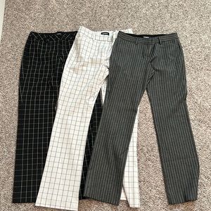 3 express, size 8 work pants